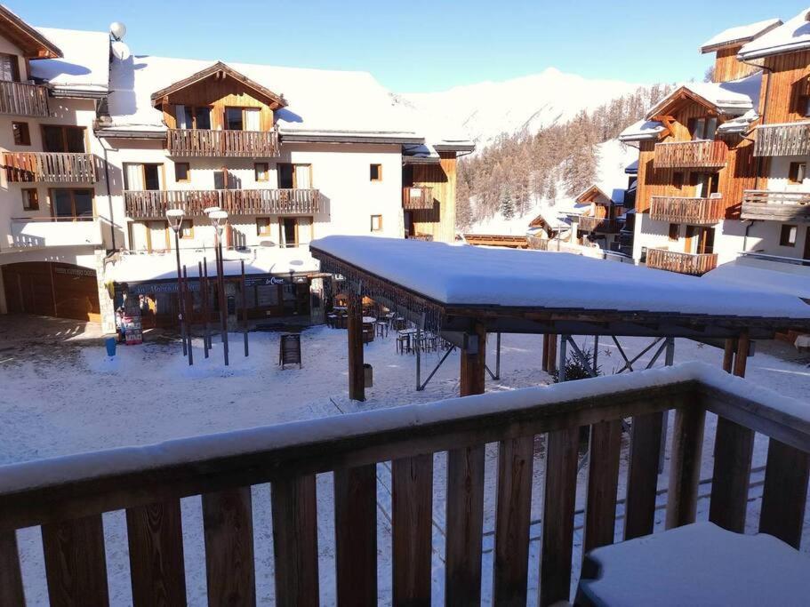 T2 + Coin Montagne - Wifi/Piscine - Les Orres 1800 Lägenhet Exteriör bild