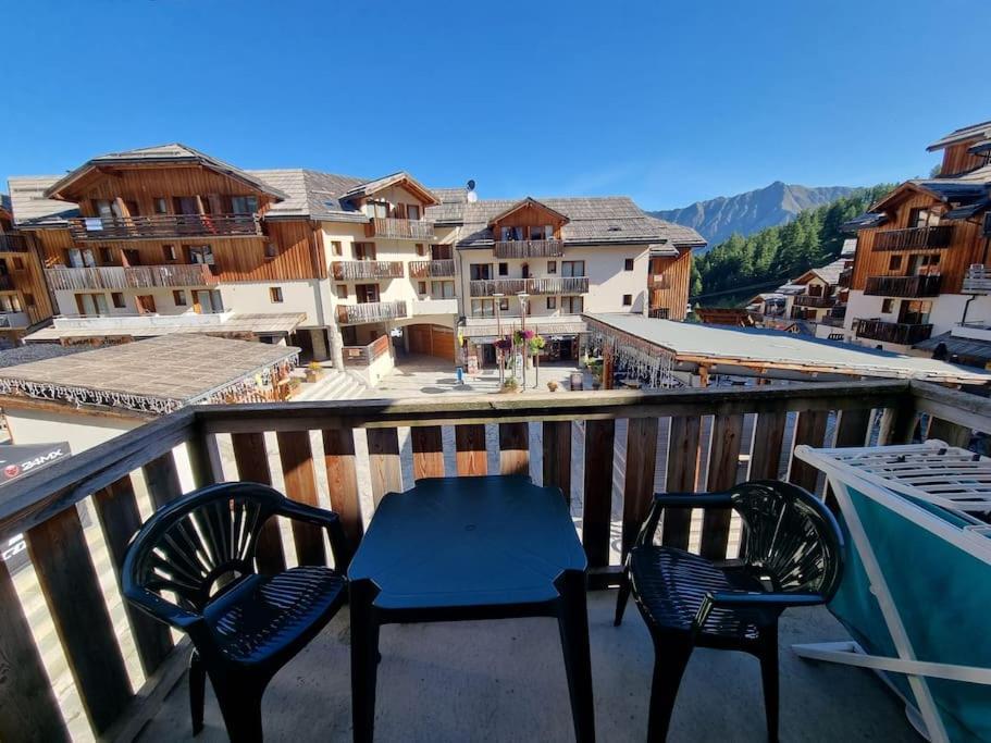T2 + Coin Montagne - Wifi/Piscine - Les Orres 1800 Lägenhet Exteriör bild
