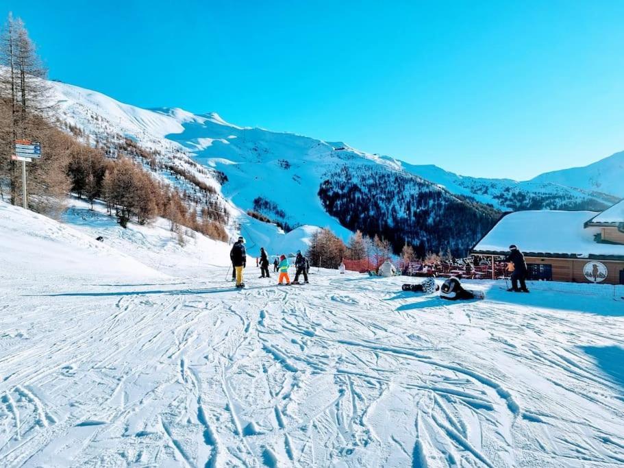 T2 + Coin Montagne - Wifi/Piscine - Les Orres 1800 Lägenhet Exteriör bild